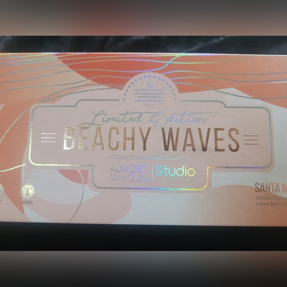 ALMOST FAMOUS Beach Wave Babe 2-Piece Set w Curlinf Wand and Mini Flat Iron. NIB - Picture 7 of 9